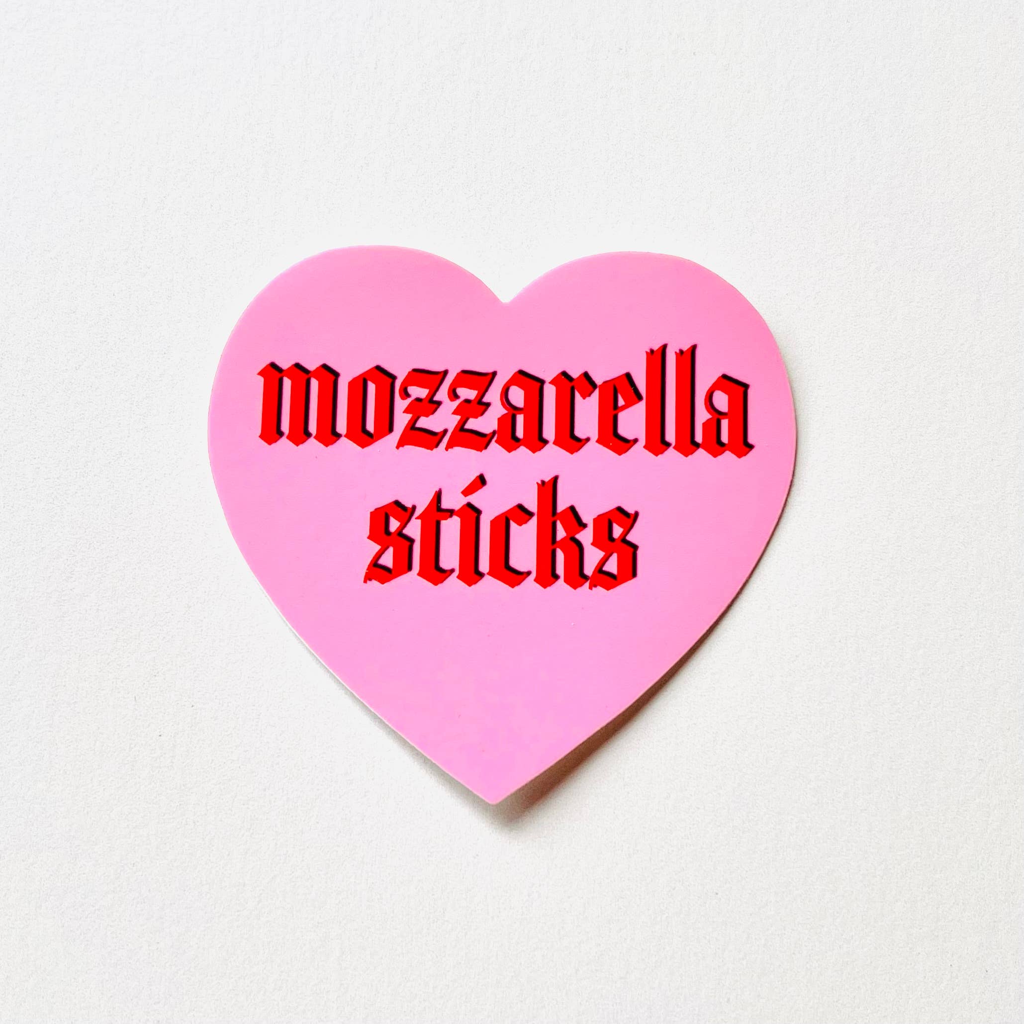 The Silver Spider - Mozzarella sticks Heart Sticker restaurant Foodie gifts