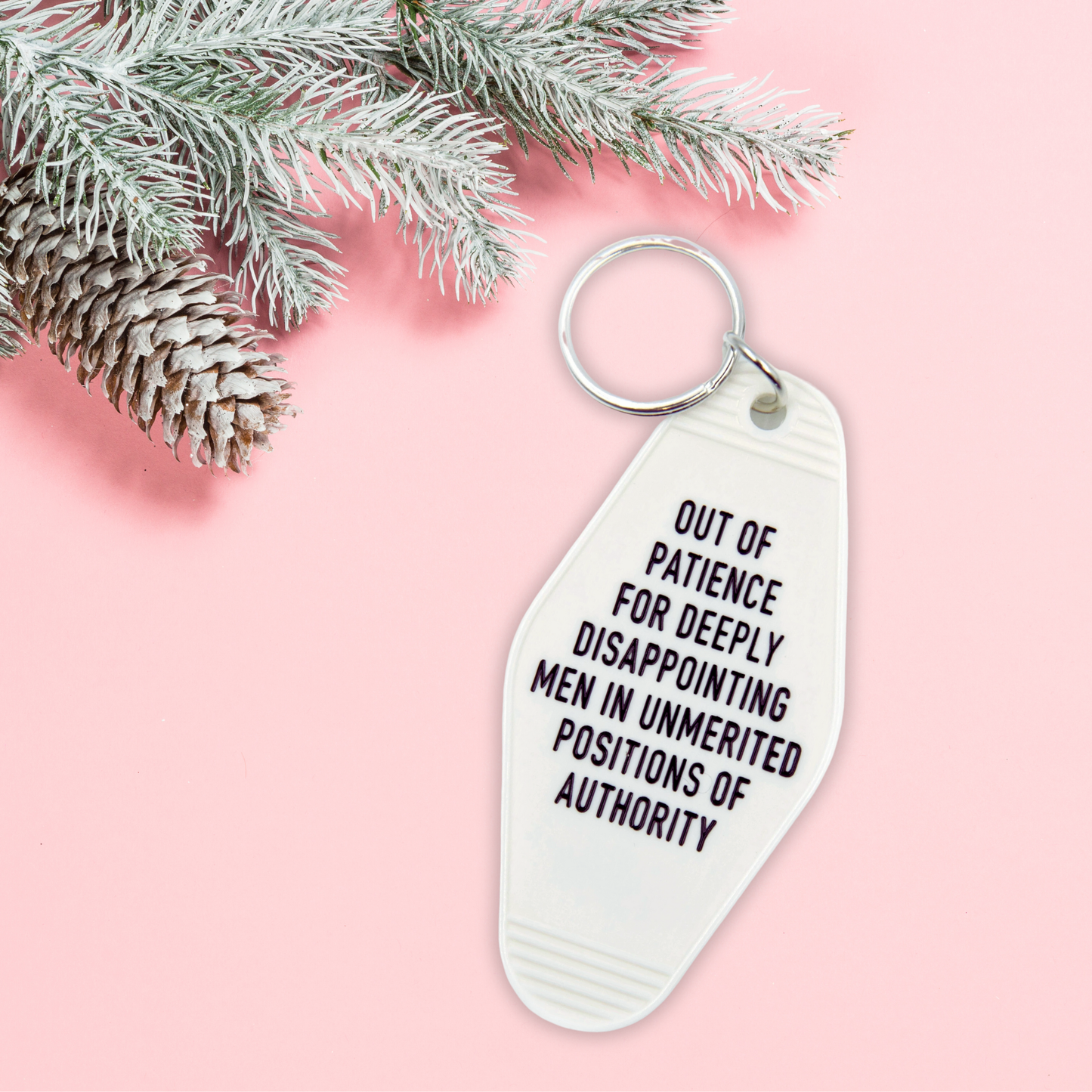 GetBullish - Out of Patience for Disappointing Men Feminist Keychain