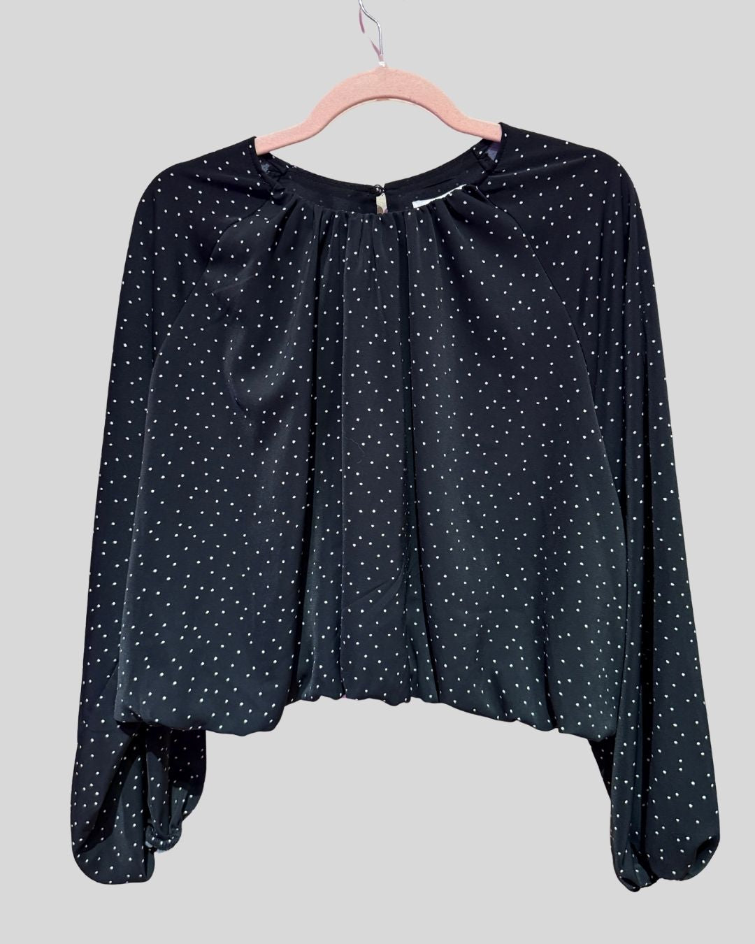H&M Black Polka Dot Bubble Top  (XXL)
