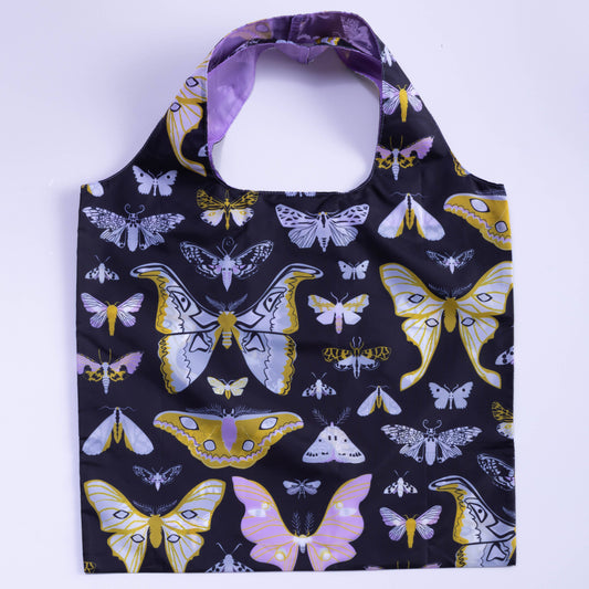 Yellow Owl Workshop - Moths Art Sack® by Banquet Workshop - Reusable Tote Bag