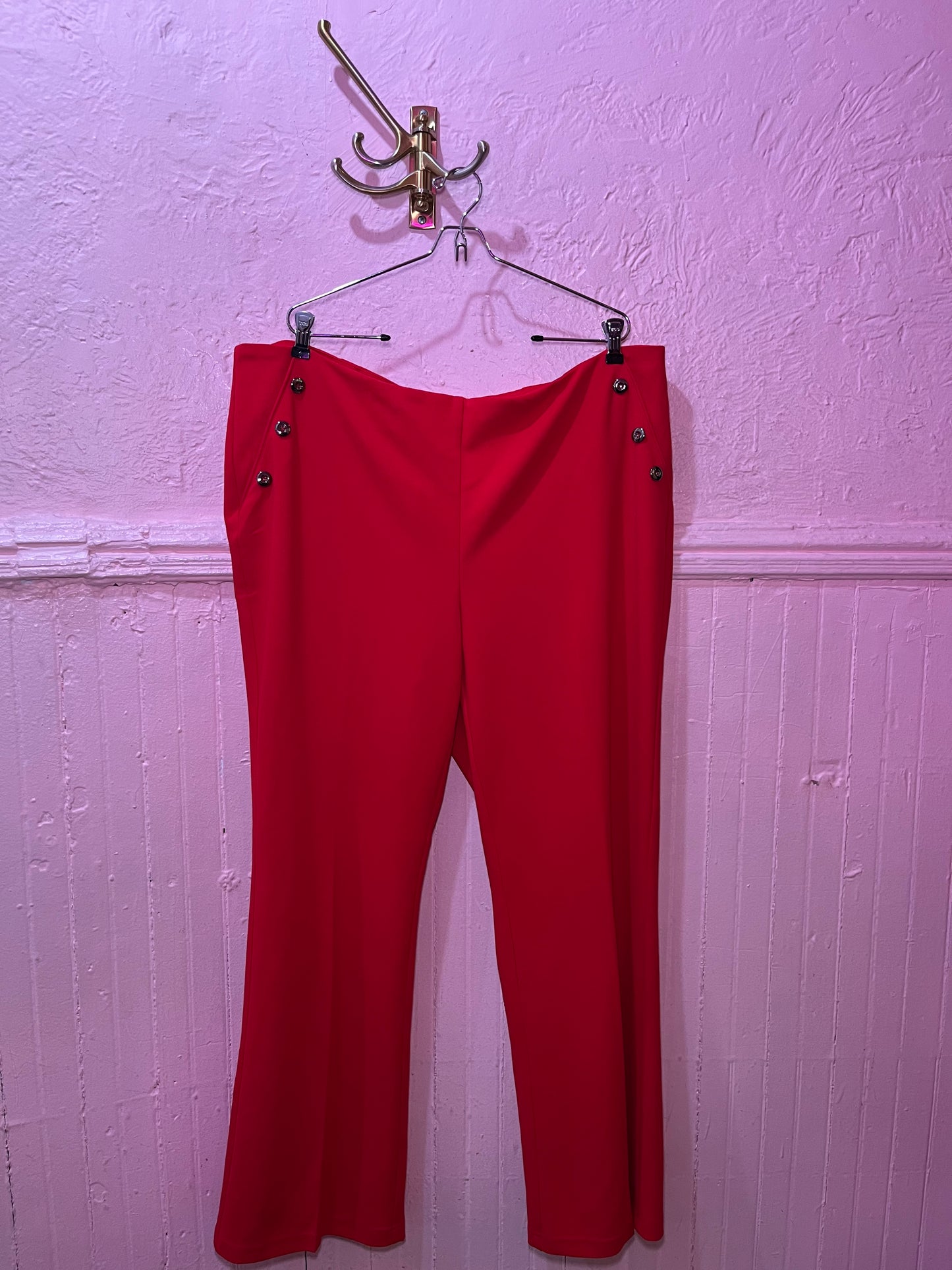 SOHO APPAREL Fire Engine Red Hot Pants