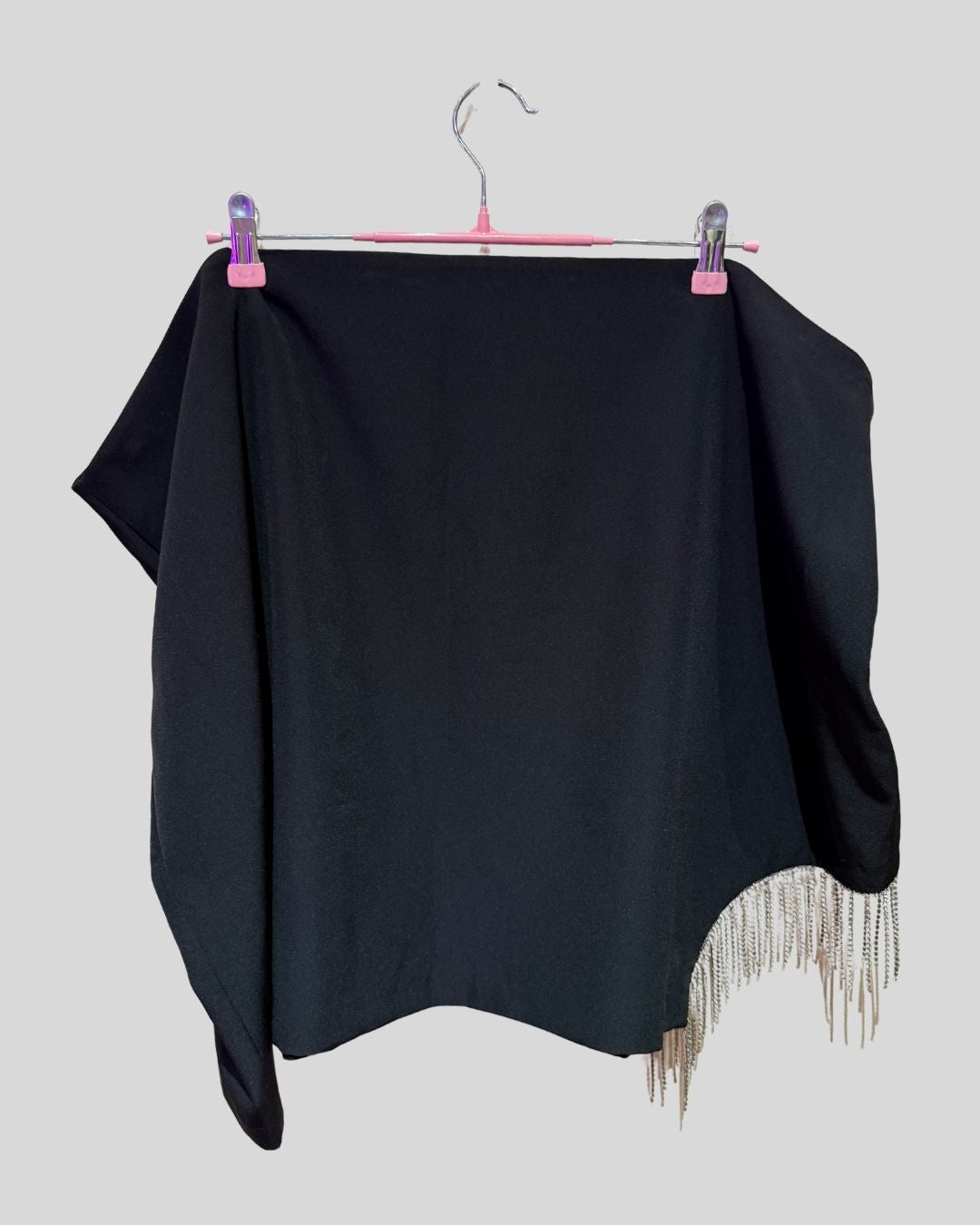 Asos Black Fringe Rhinestone Skirt (24)