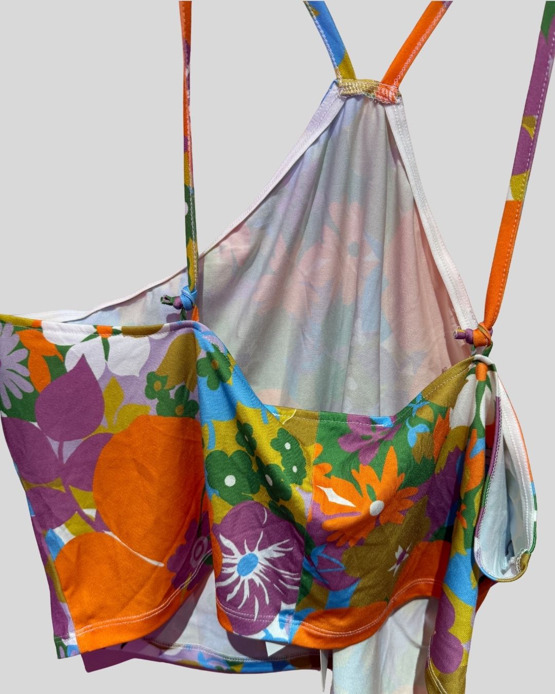 Wray NWT Orange Floral Halter Top (3x)