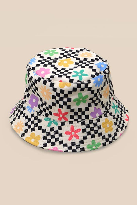 Wall To Wall Accessories - FLORAL BUCKET HAT | 40HW717: Black