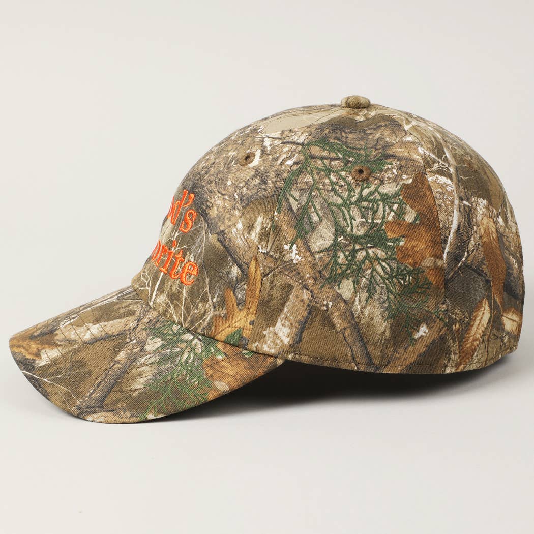God's Favorite Camouflage Baseball Cap