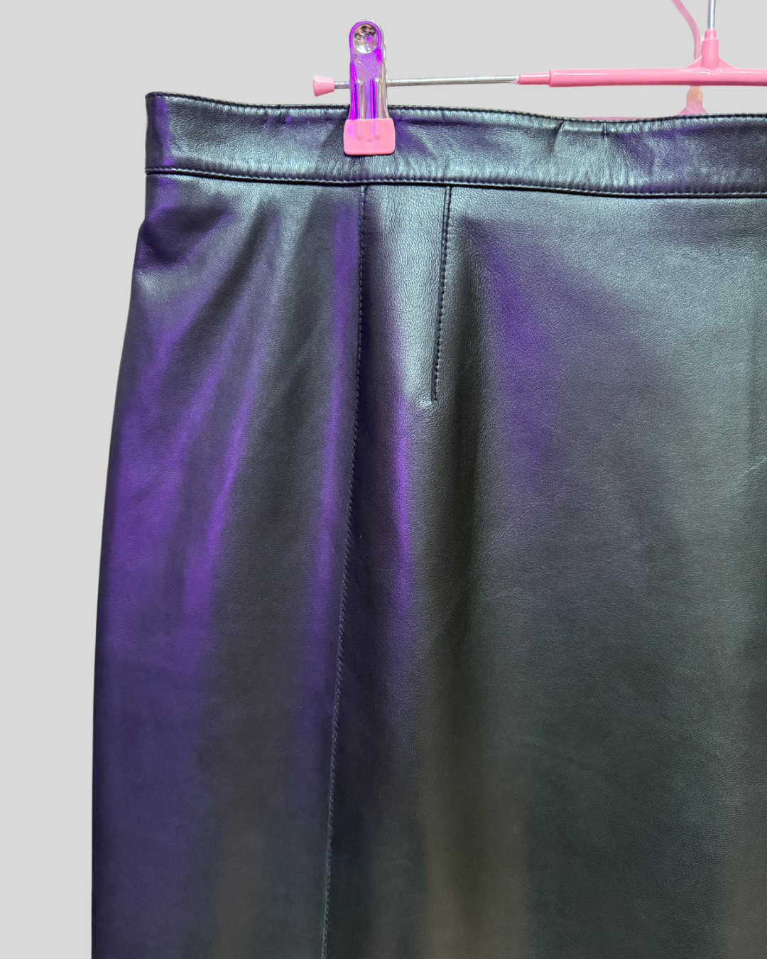 Marina Rinaldi NWT Black Faux Leather Skirt (20)