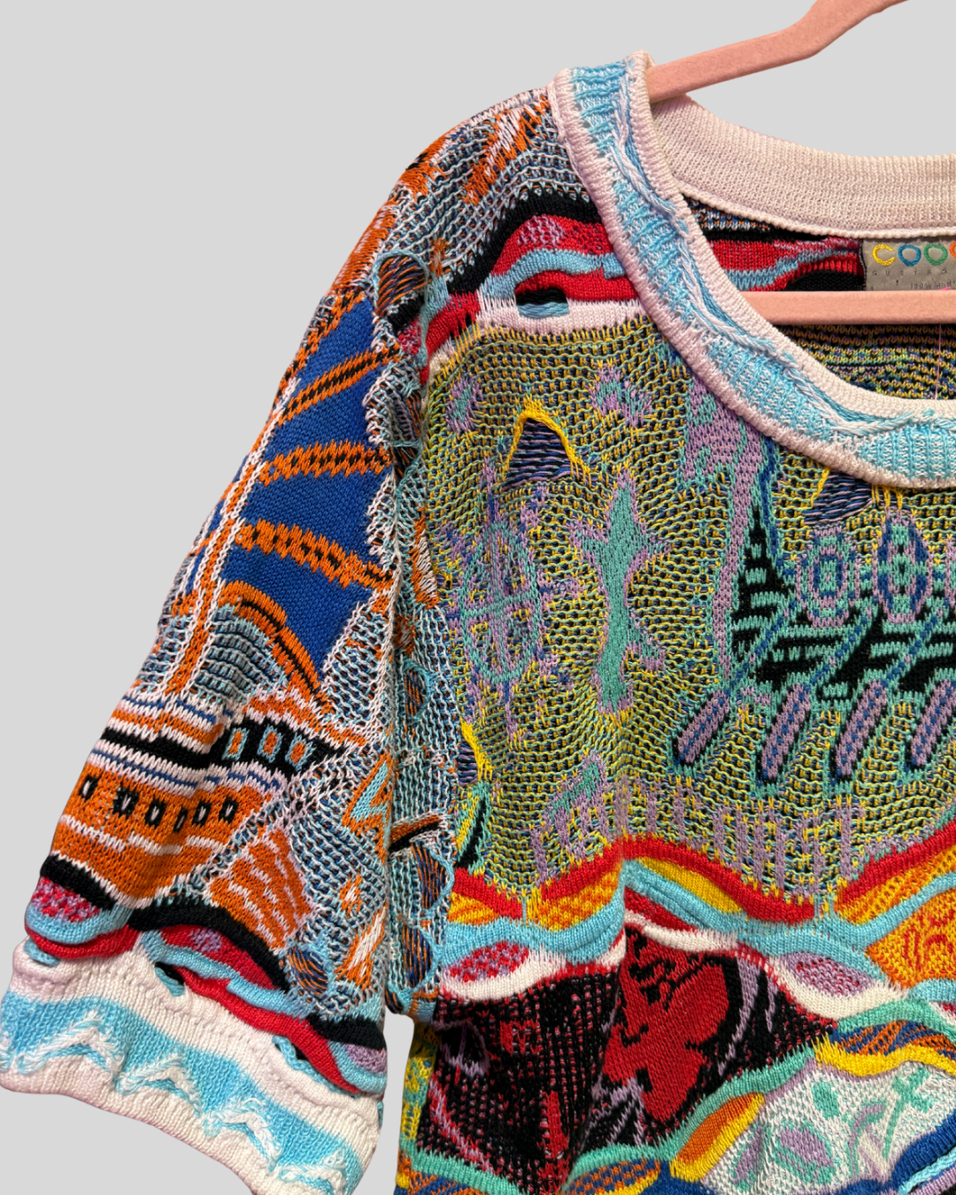 VINTAGE Coogi Multicolor Boat Motif Sweater (L)