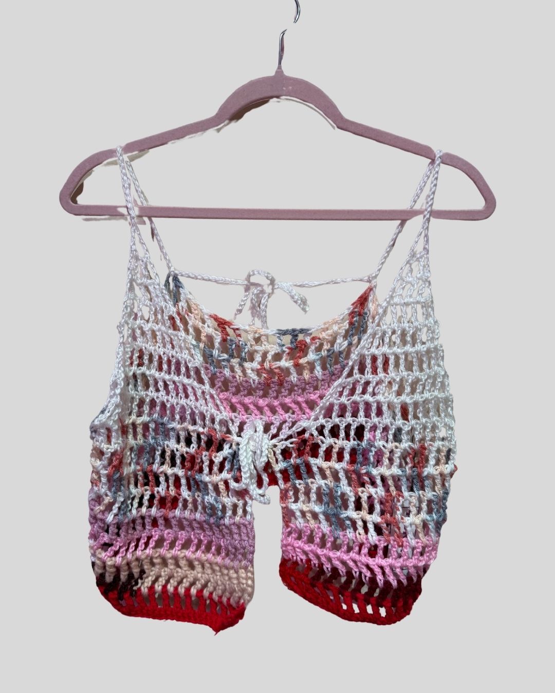 Arts & Crafts by Ms J Pink Crochet Tank (up to 3x)