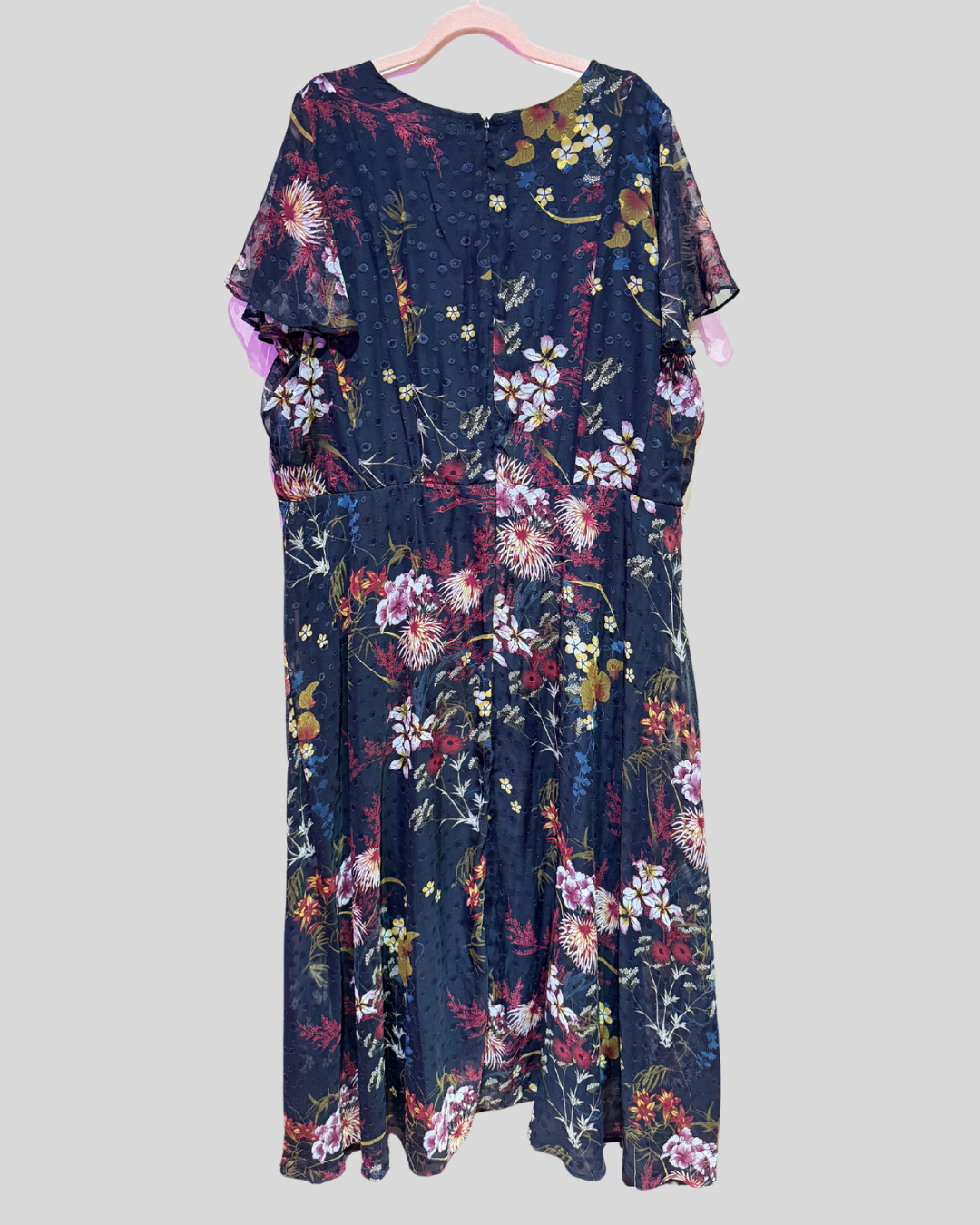 Lane Bryant Navy Romantic Floral Dress (28)
