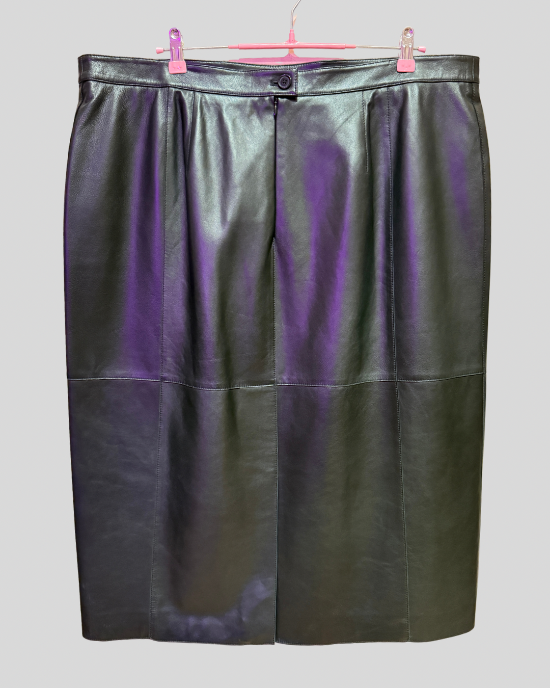 Marina Rinaldi NWT Black Faux Leather Skirt (20)