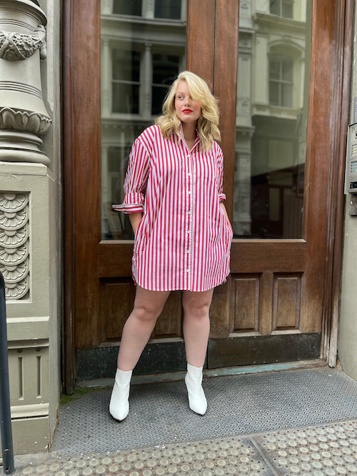 See Rose Go Poppy Red Signature Tunic (0x, 1x & 2x)