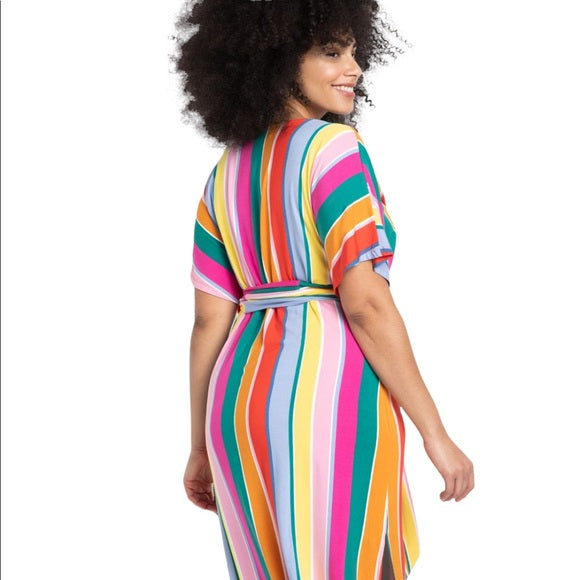 ELOQUII Bold Stripe Dress