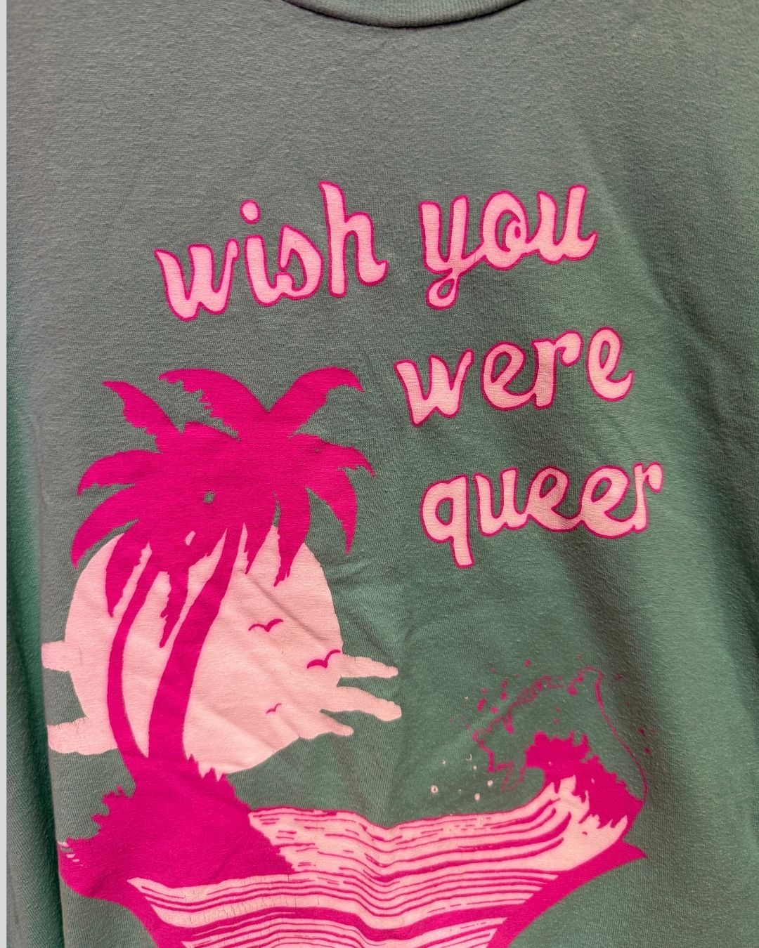UNBRANDED wish you were queer tee (XXL)