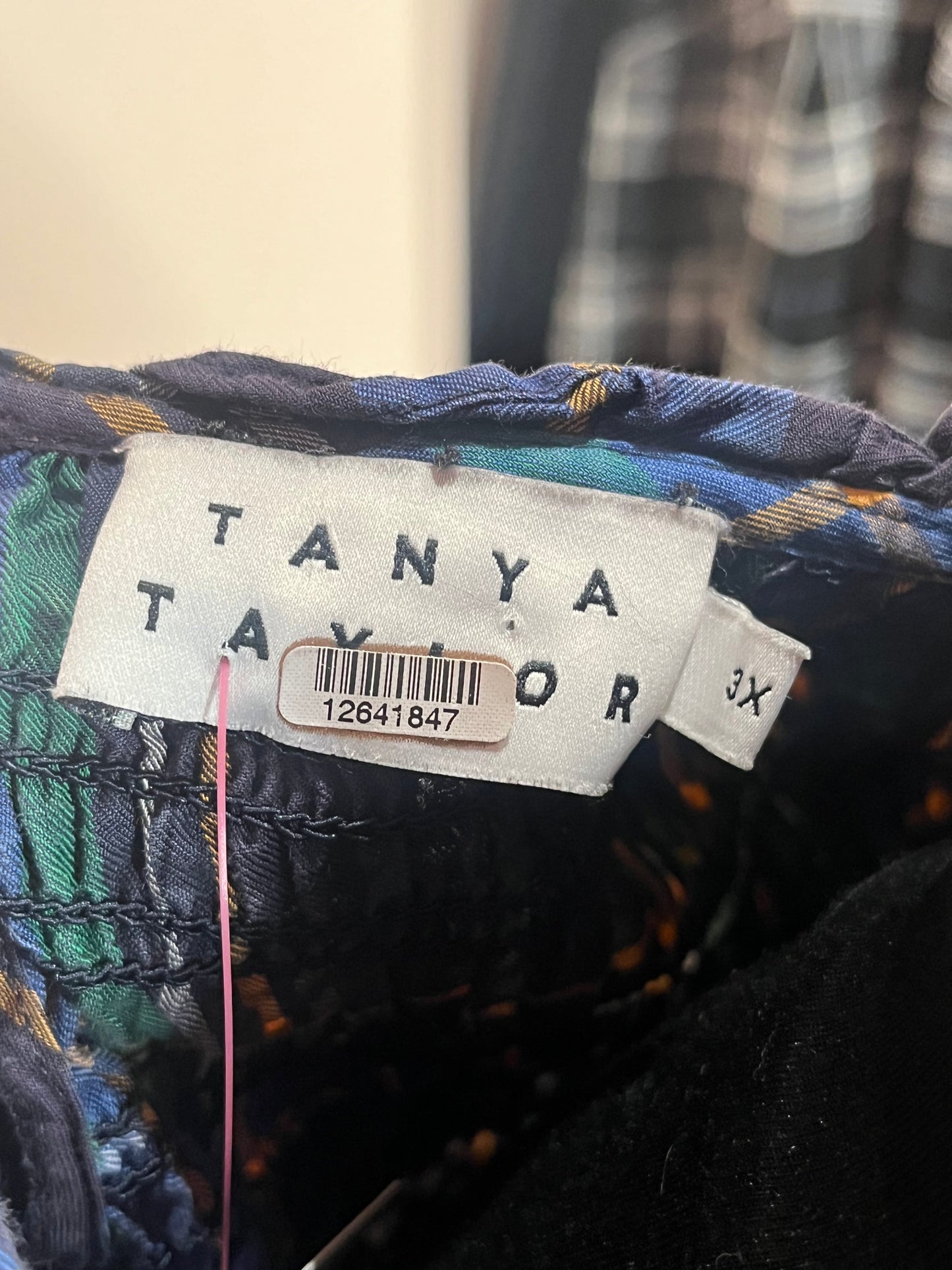 Tanya Taylor Blue Plaid Top (3x)