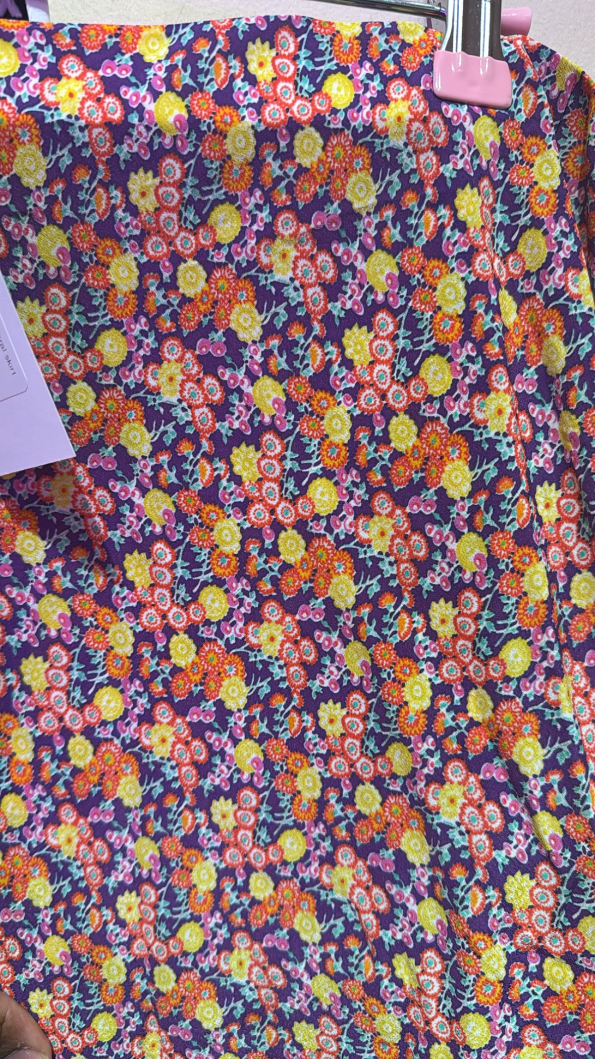 Wray Floral Silk Skirt (3x)