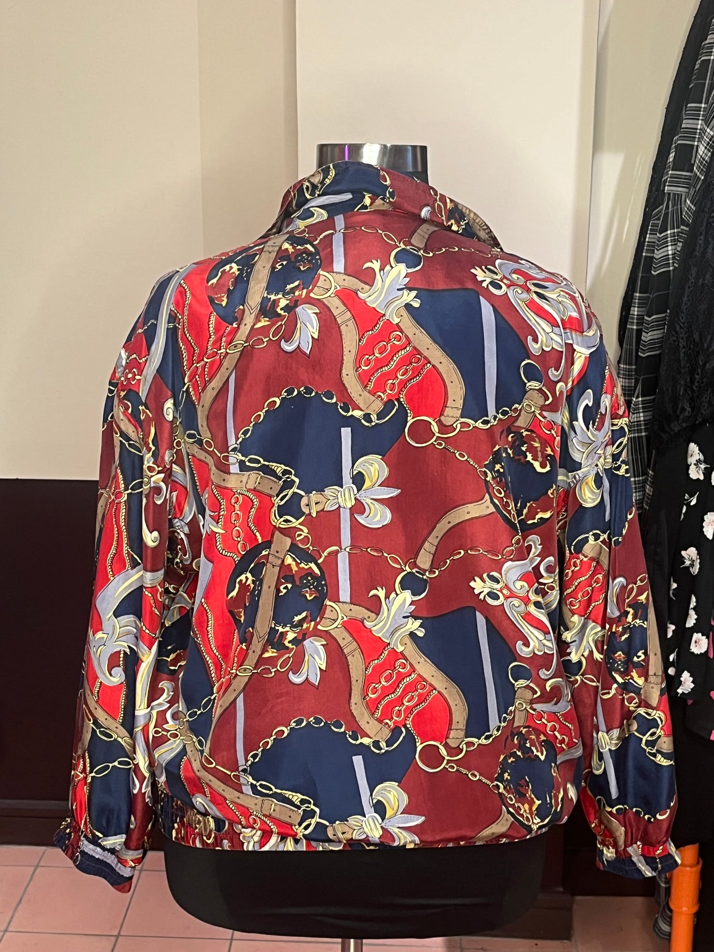 80s Silk Bomber Jacket (2X)