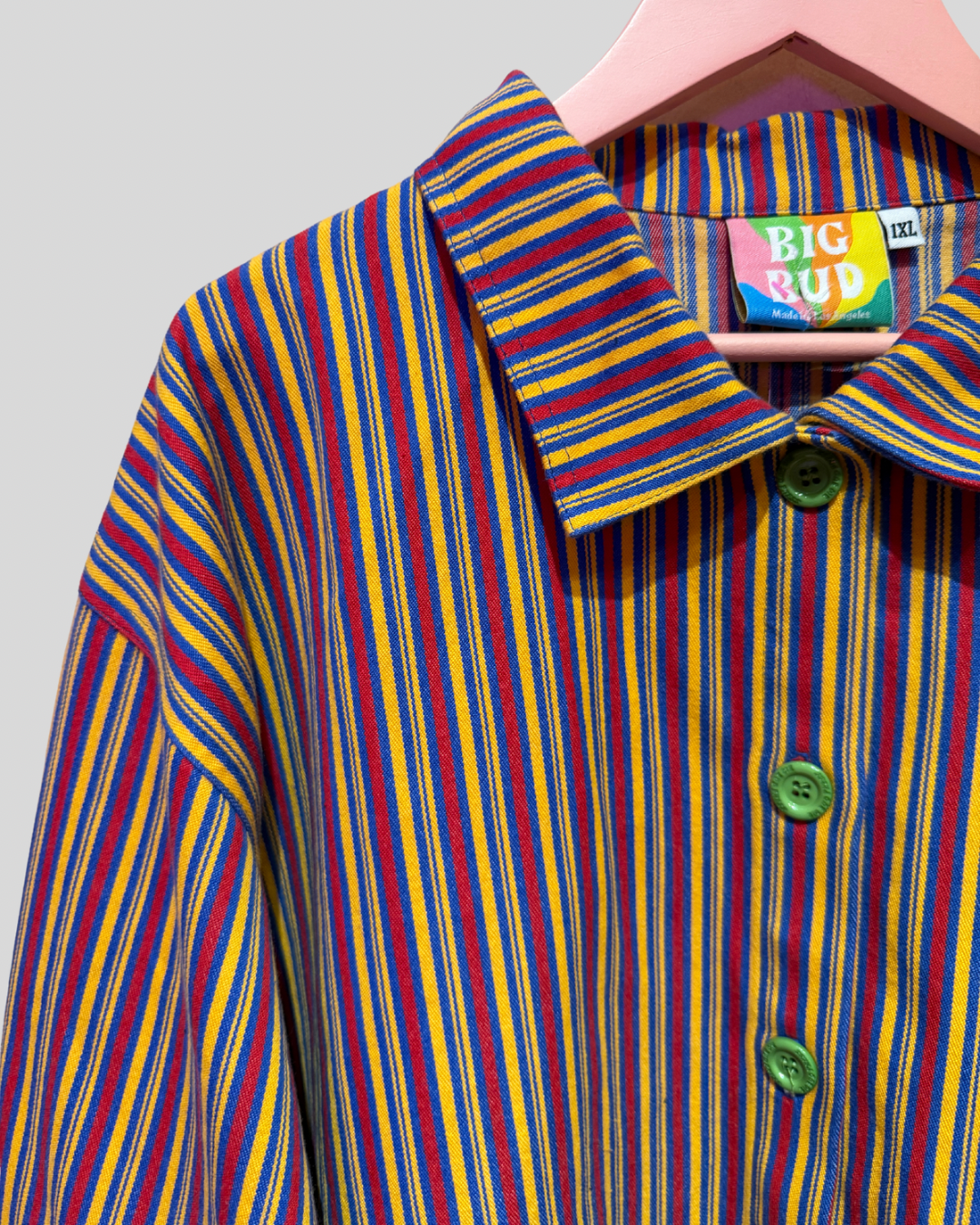 Big Bud Press Red and Yellow Stripe Jacket (1X)