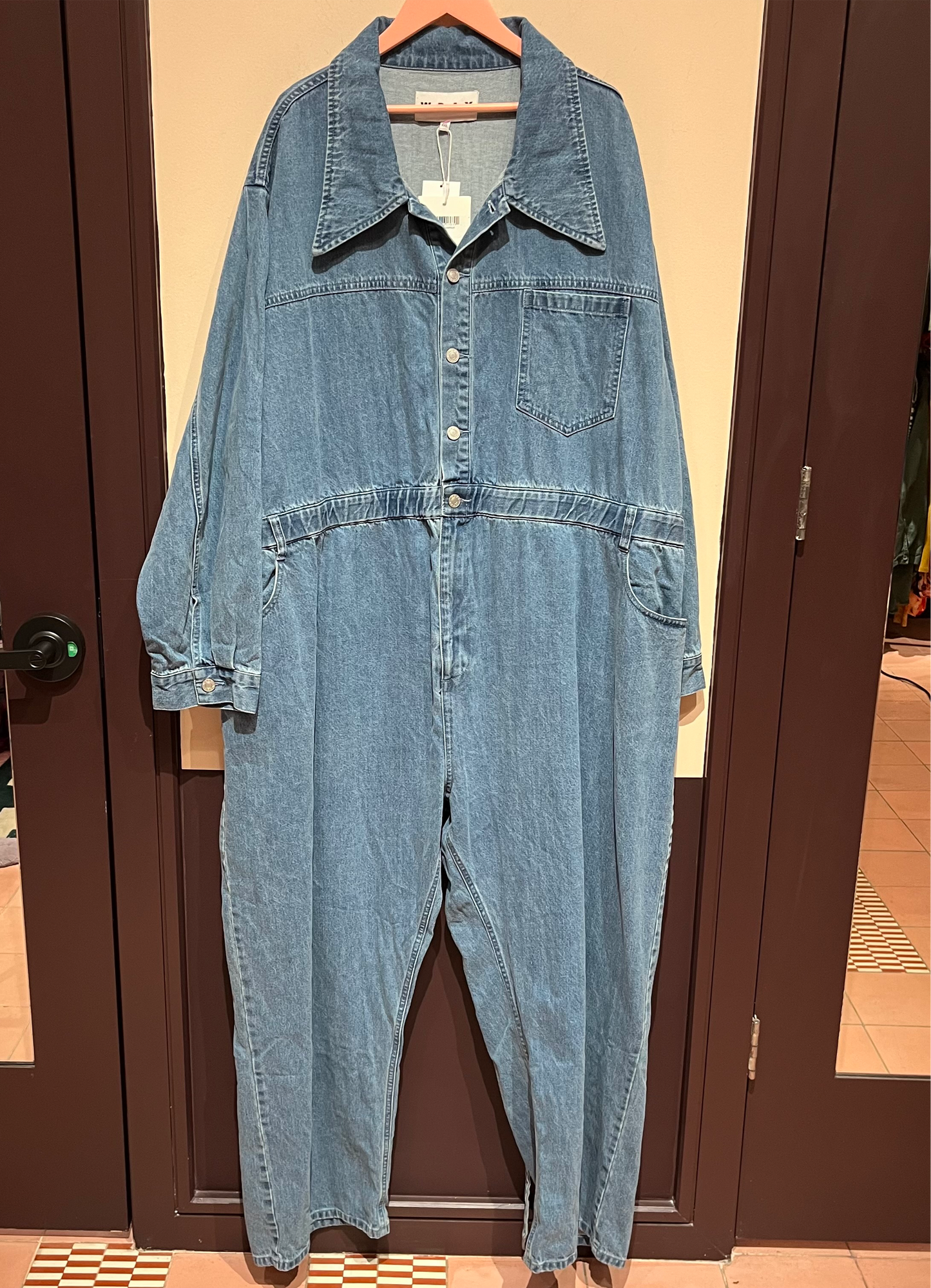 WRAY NWT Denim Blue Stone Orchard Belted Jumpsuit 3x, 4x, 5x