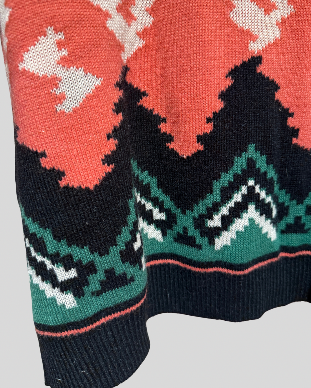 Aldo martins pink & green alpaca wool blend sweater (fits 1X)