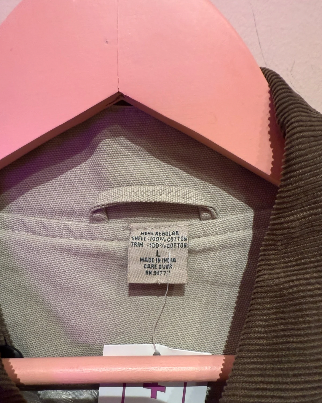 Vintage Lined Canvas Barn Jacket (L)