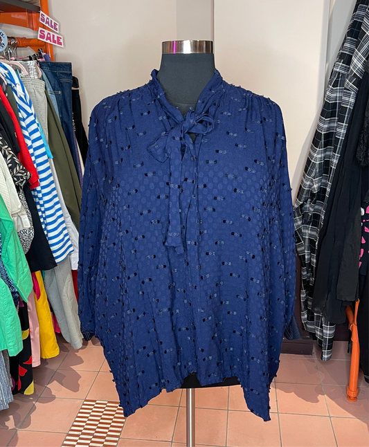 Rachel Comey Navy Blouse (fits 2x/3x)