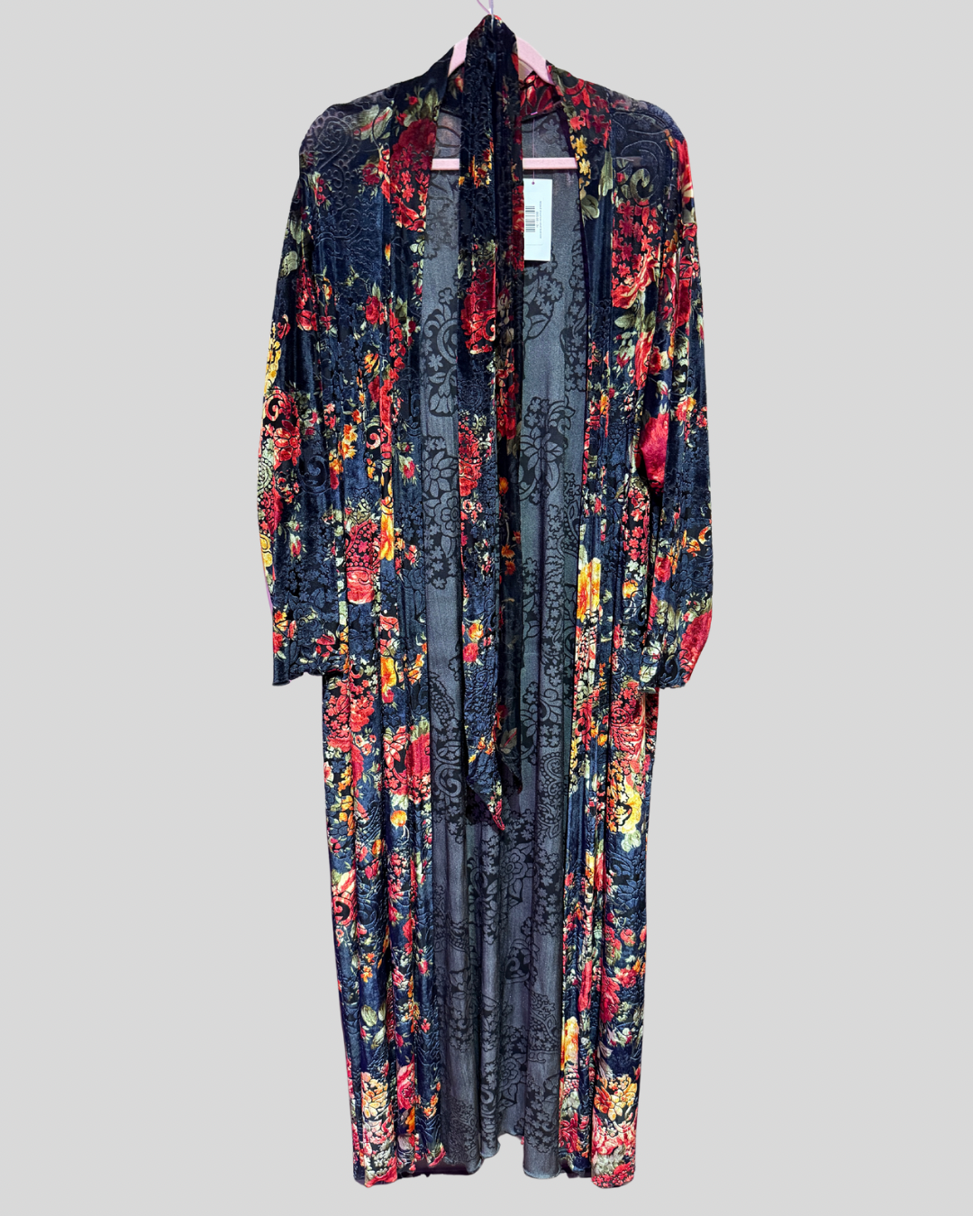 Impish Lee Velvet Floral Robe/Duster (3X)