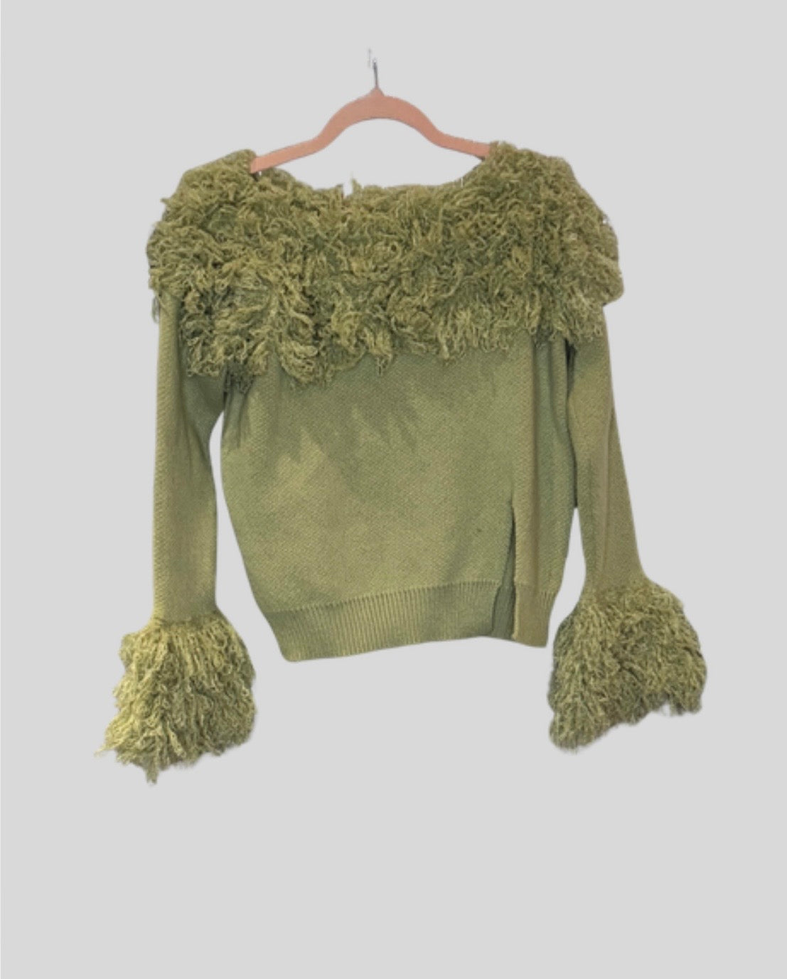 Unbranded green fluffy sweater (XL)