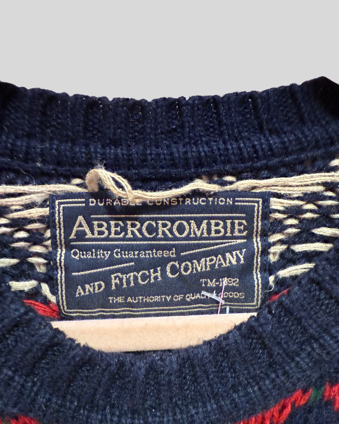 Vintage Abercrombie Heavy Knit Fair Isle Sweater (up to 1X)
