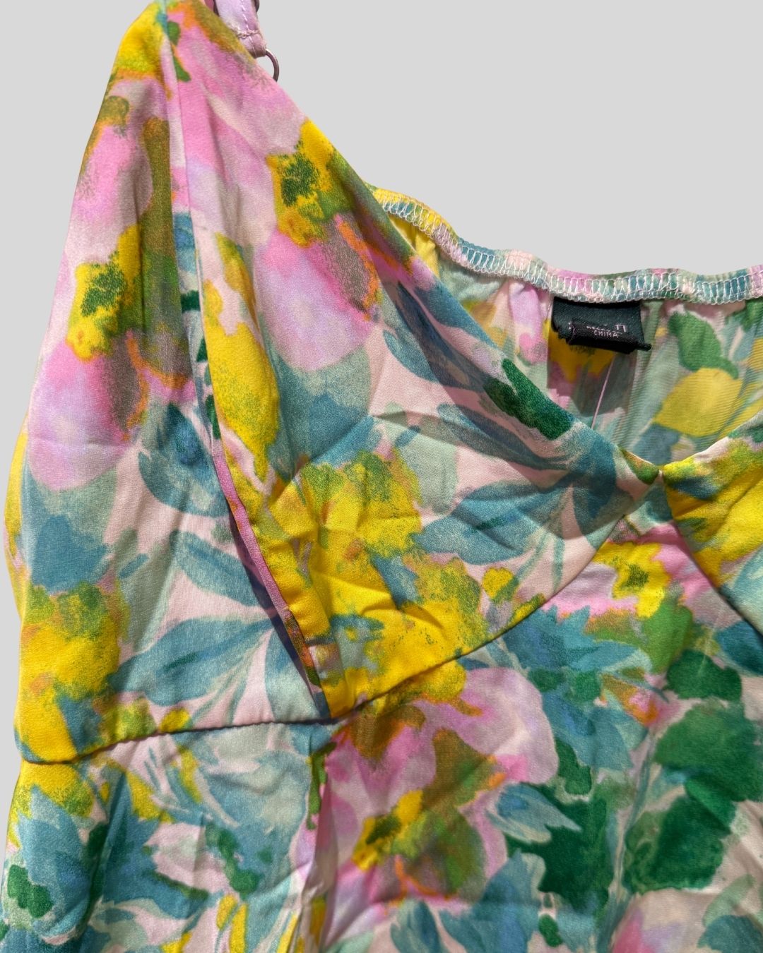 Wild Fable pink green paint streak tank (XXL)
