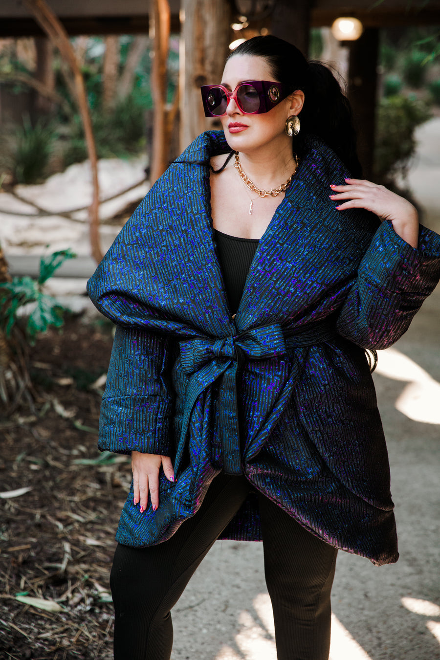 Cocoon Coat in Labyrinth