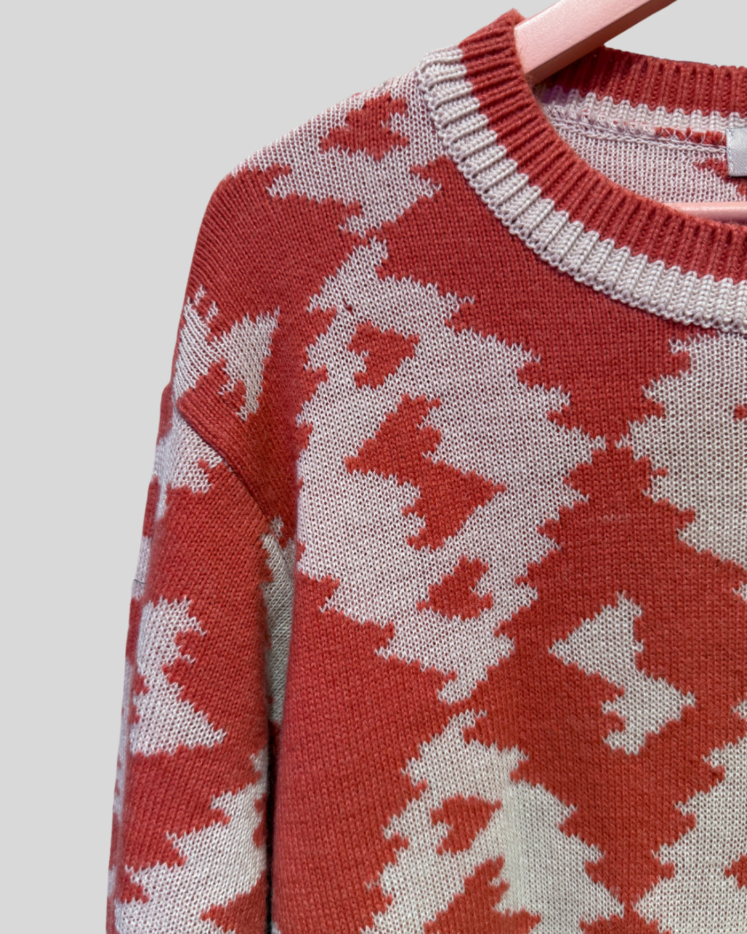 Aldo martins pink & green alpaca wool blend sweater (fits 1X)
