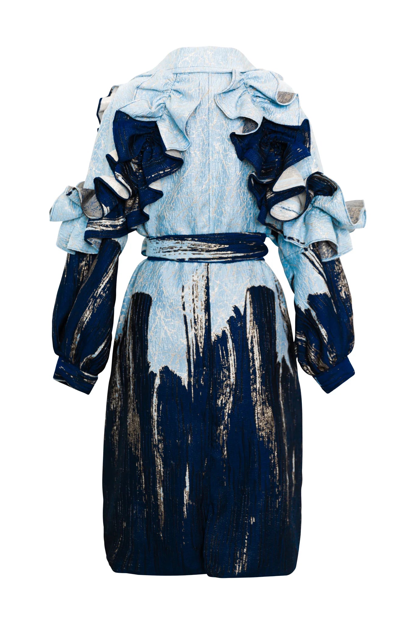 byVINNIK Ruffle Trench Coat