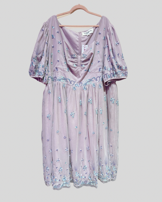 Jessakae Mauve Tulle Dress (5X)