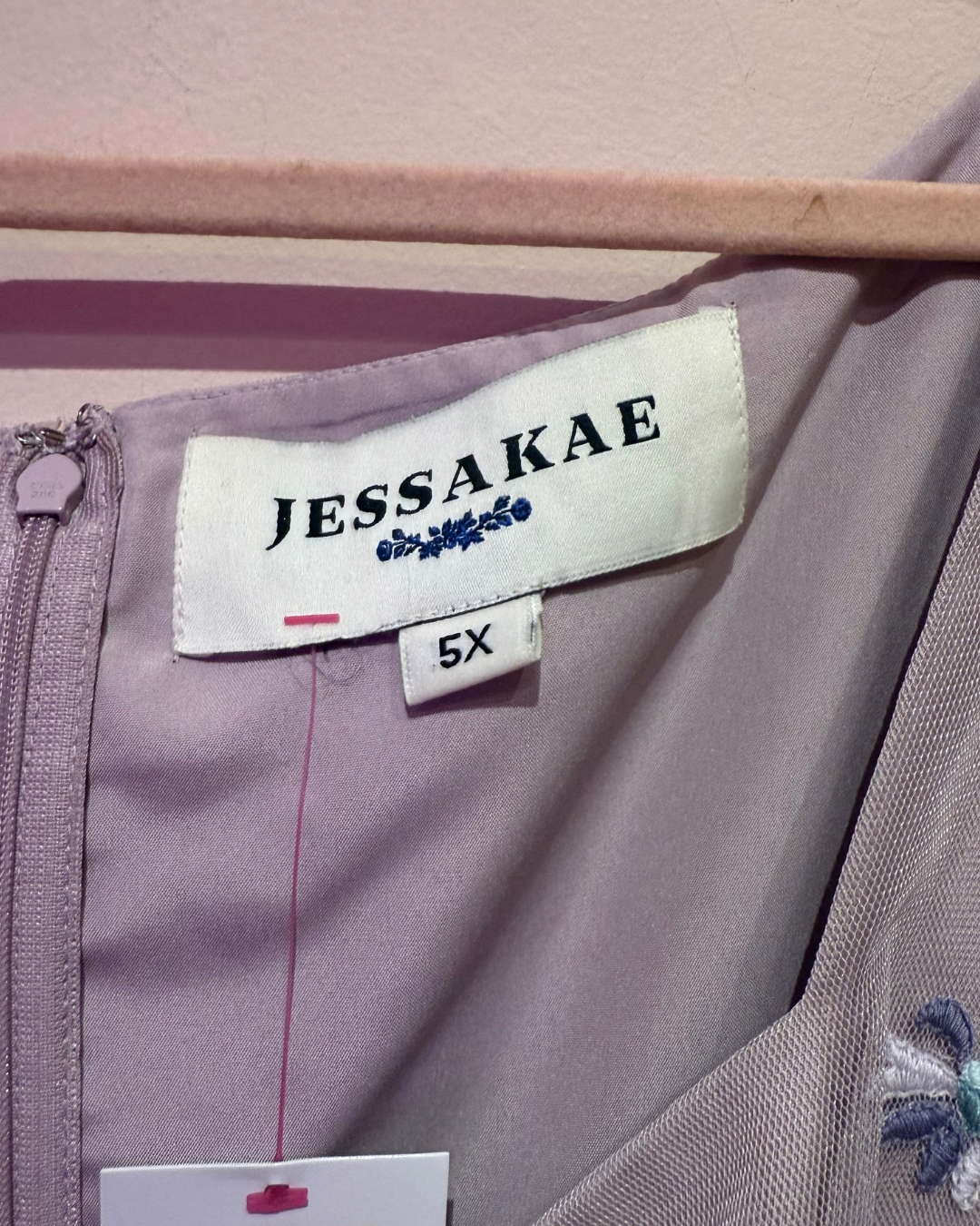 Jessakae Mauve Tulle Dress (5X)