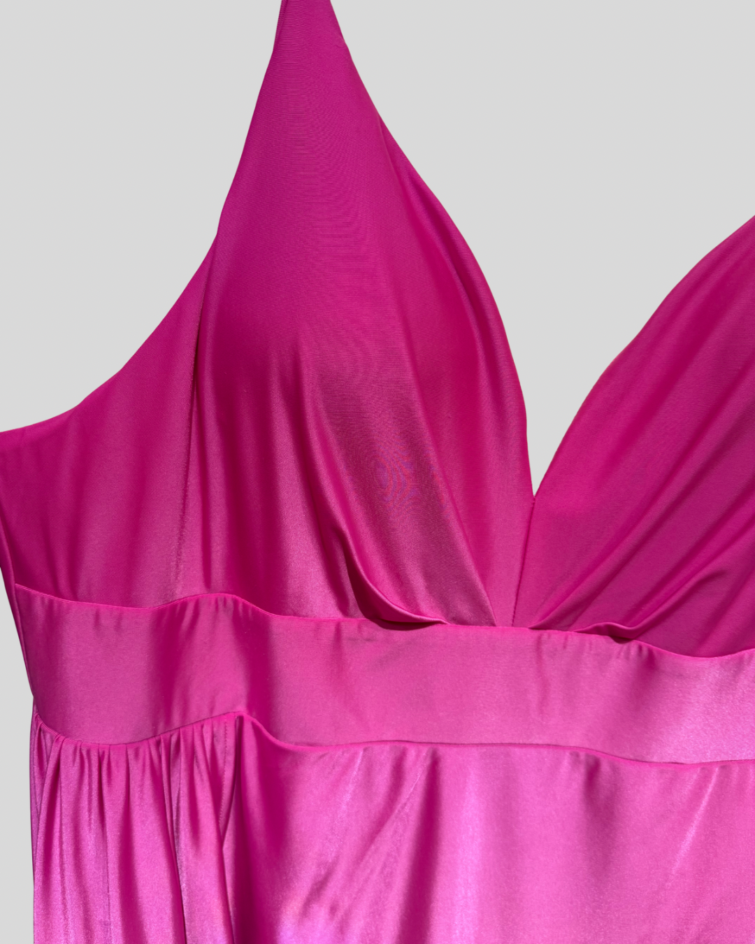 Faeriesty Hot Pink Dramatic High Slit Dress (5X fits 26)