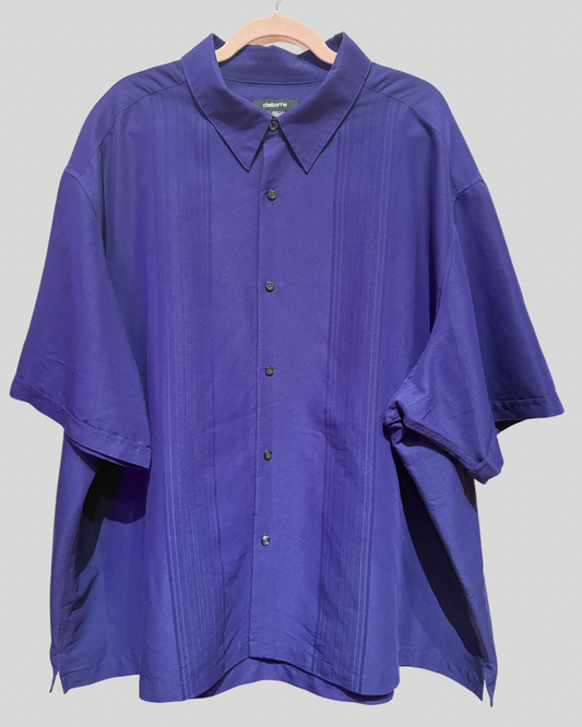 Vintage Claiborne Purple Short Sleeve Button Down (4X)