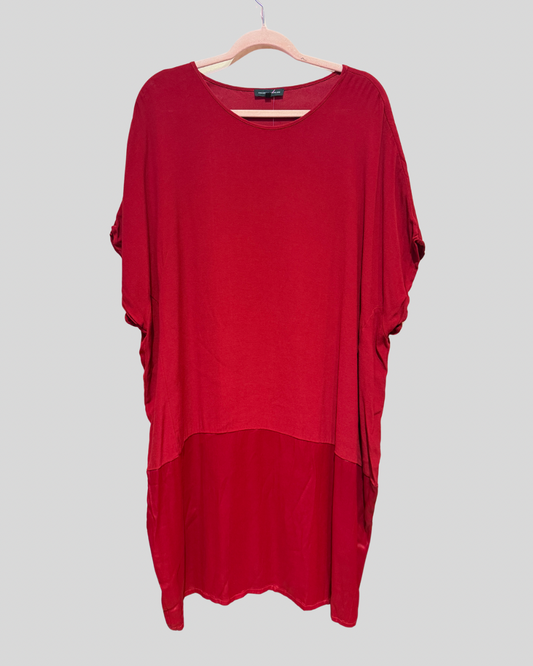 Universal Standard Red Blocked Fabric Dress (22/24)