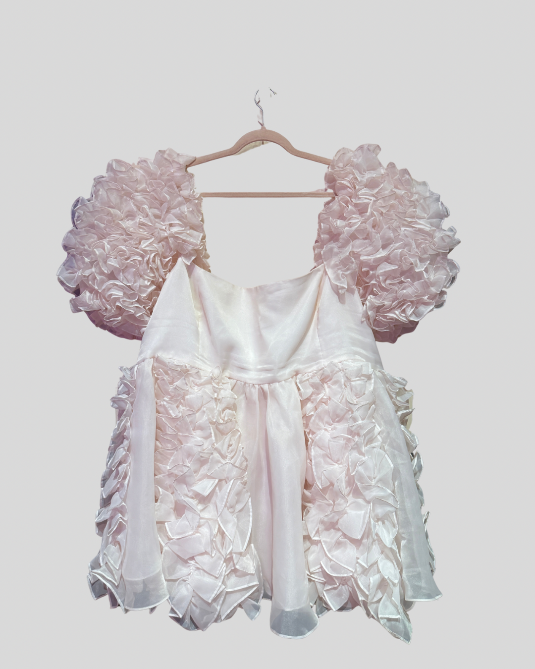Selkie Baby Pink Ruffle Puff Dress (6X)