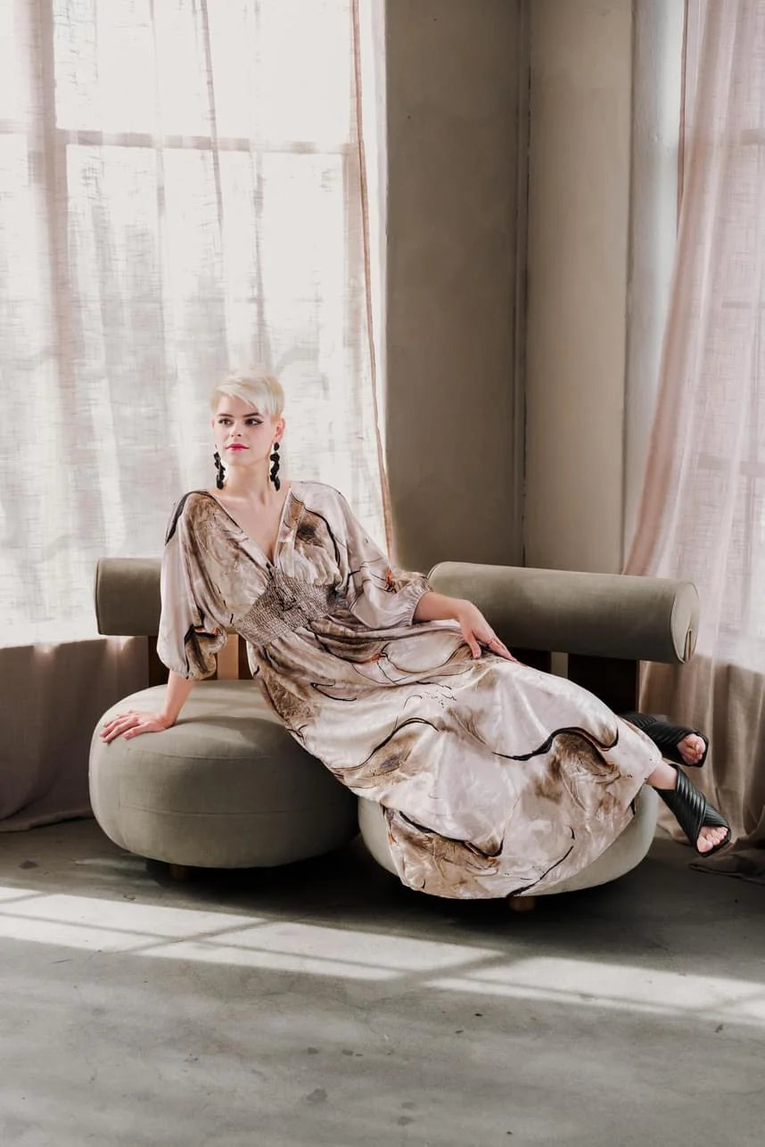 byVINNIK Colla Voce Dress in Molten Swirl