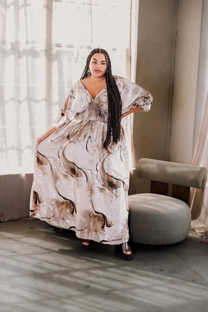 byVINNIK Colla Voce Dress in Molten Swirl