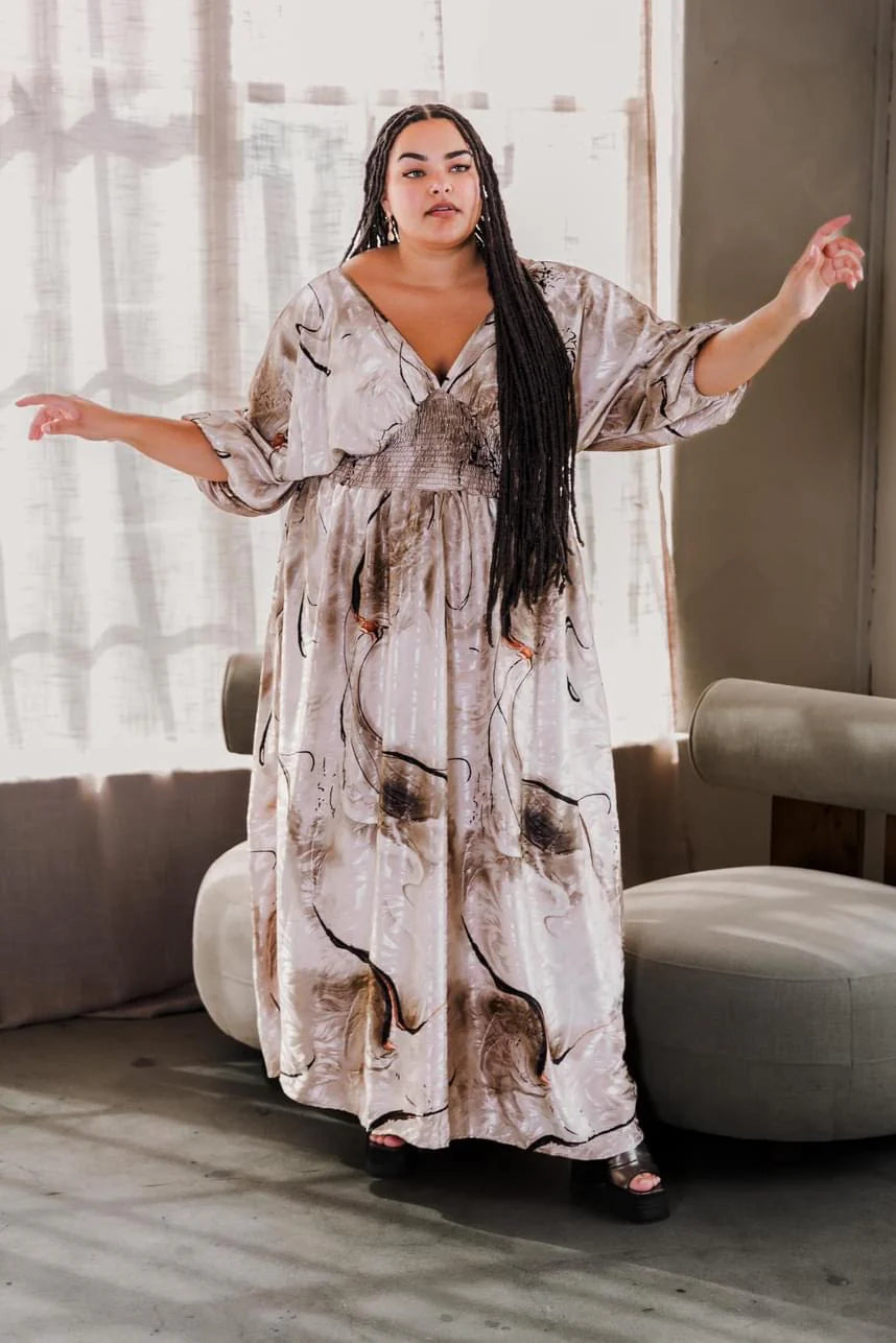 byVINNIK Colla Voce Dress in Molten Swirl