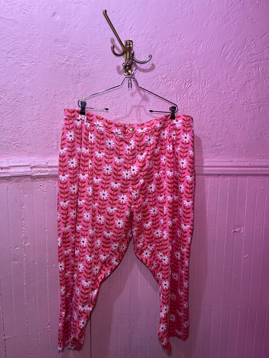 BIG BUD PRESS Pink Petite Daisy Trousers