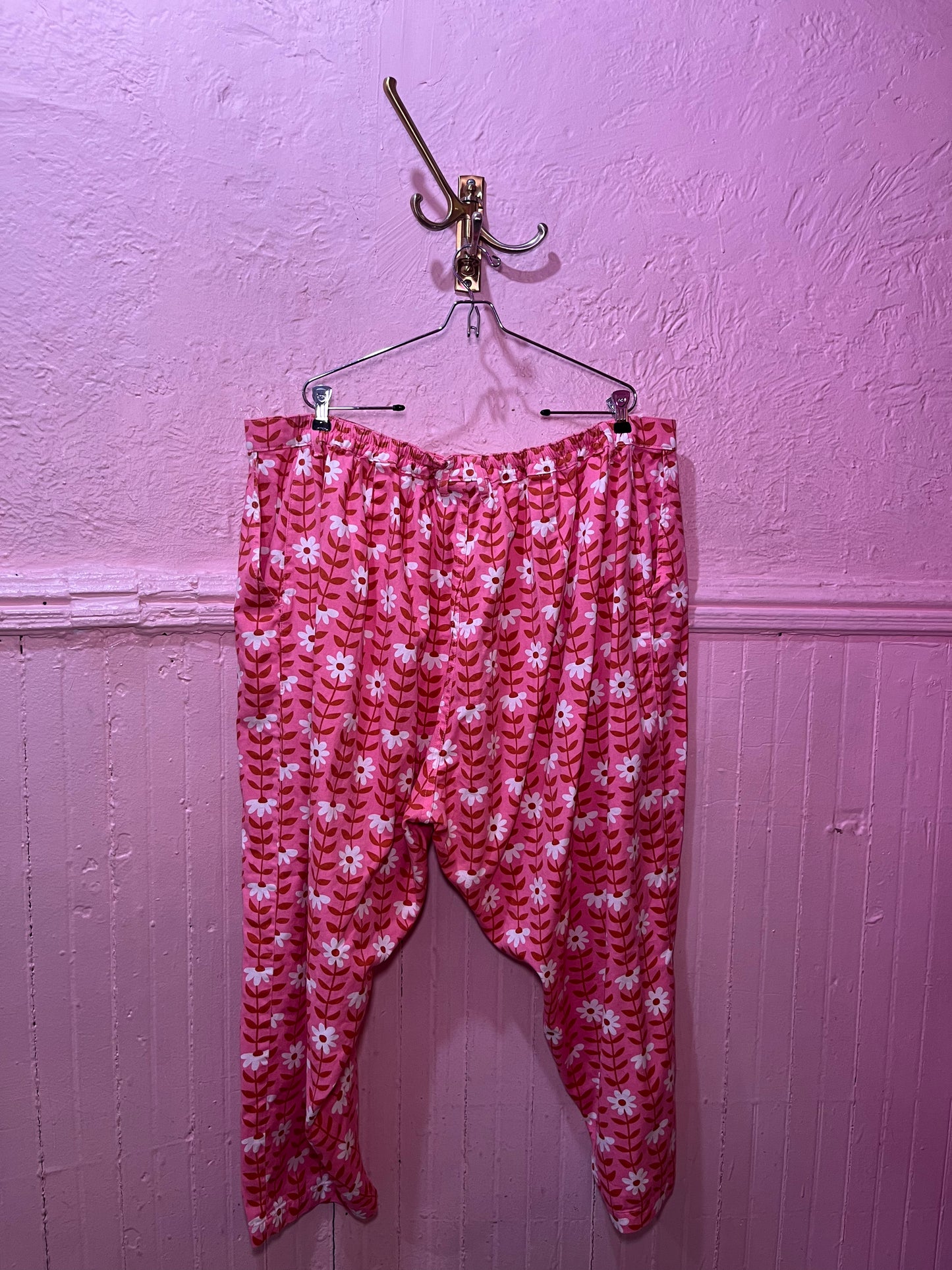 BIG BUD PRESS Pink Petite Daisy Trousers