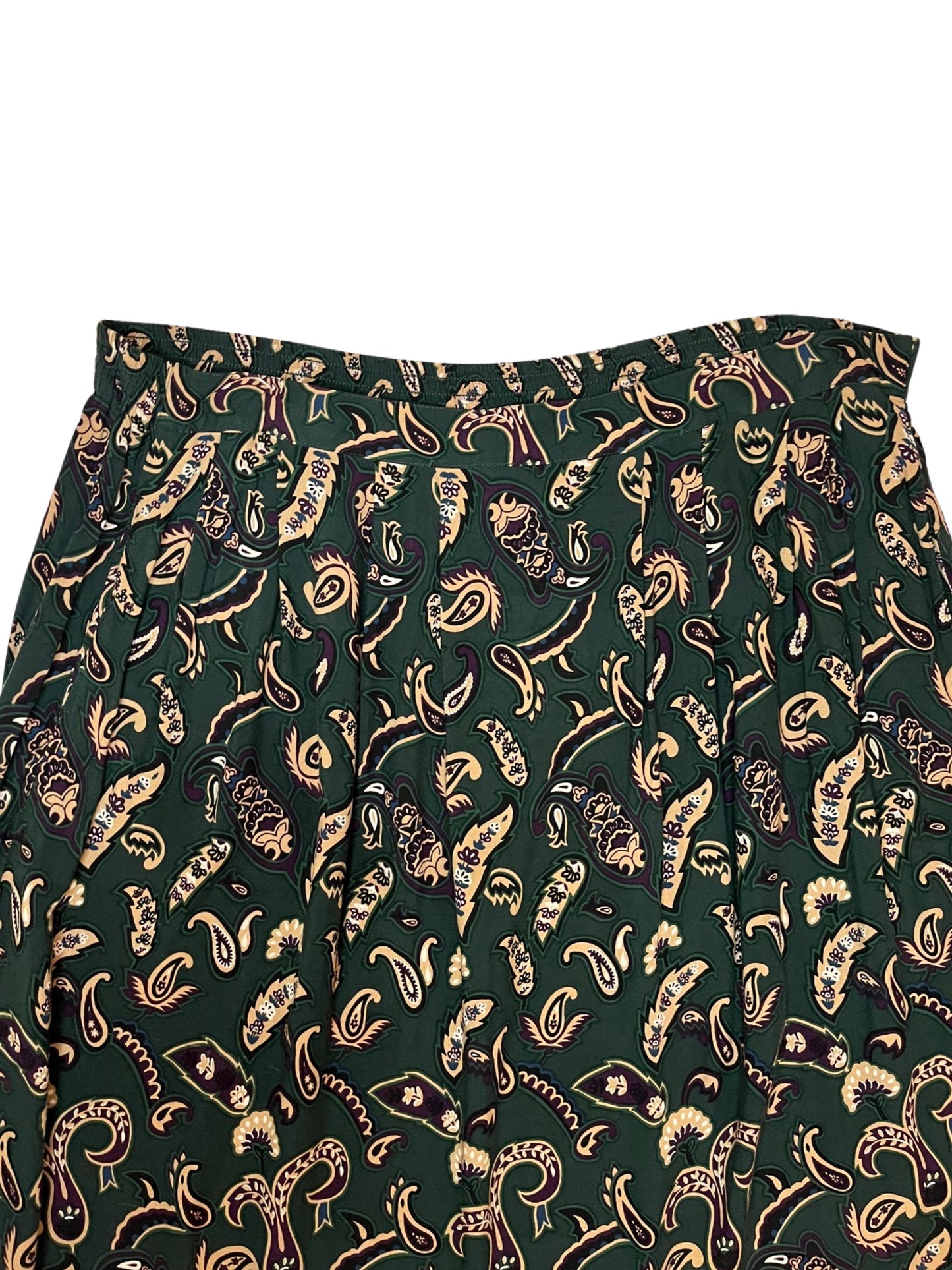 Paisley Print Maxi Skirt