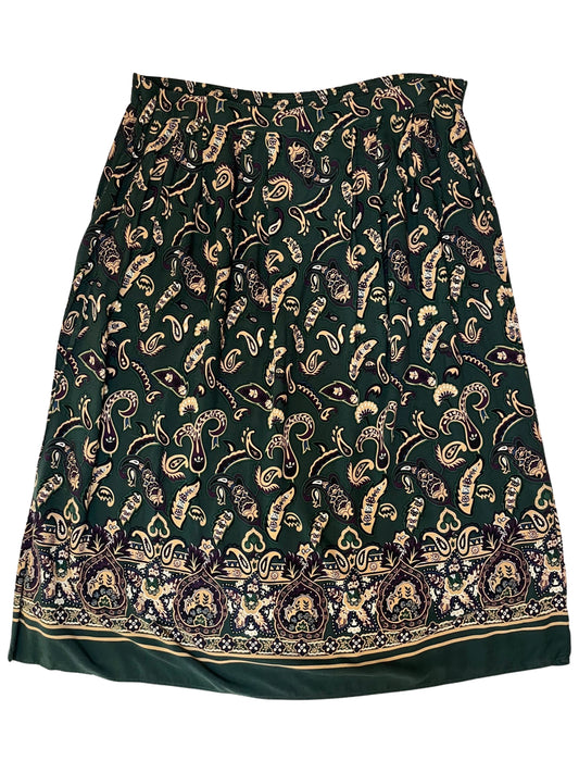 Paisley Print Maxi Skirt