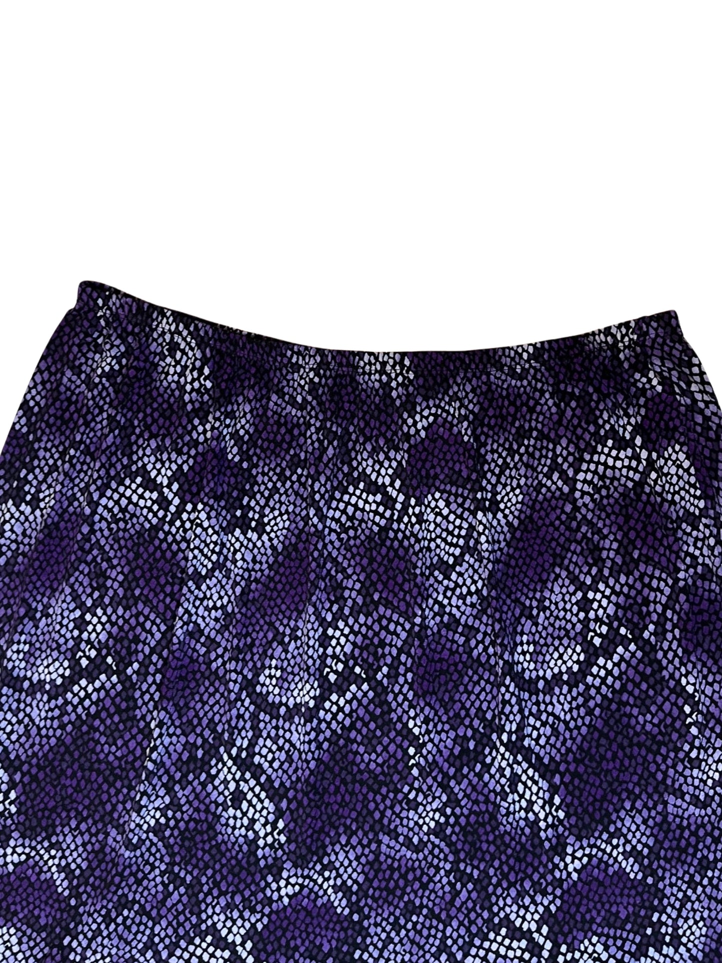 Purple Pebble Midi Skirt