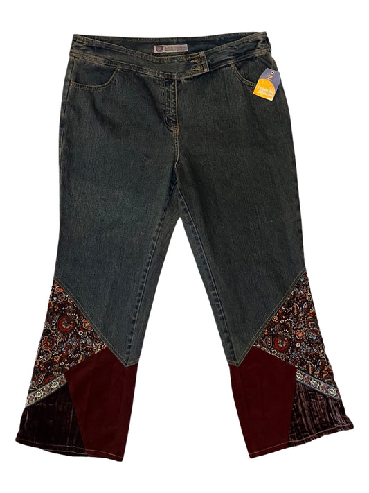 Lizzie McGuire Patchwork Bootcut Denim Pants