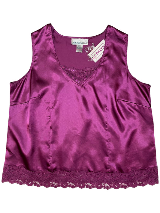 Deadstock Light Purple Lace Tank