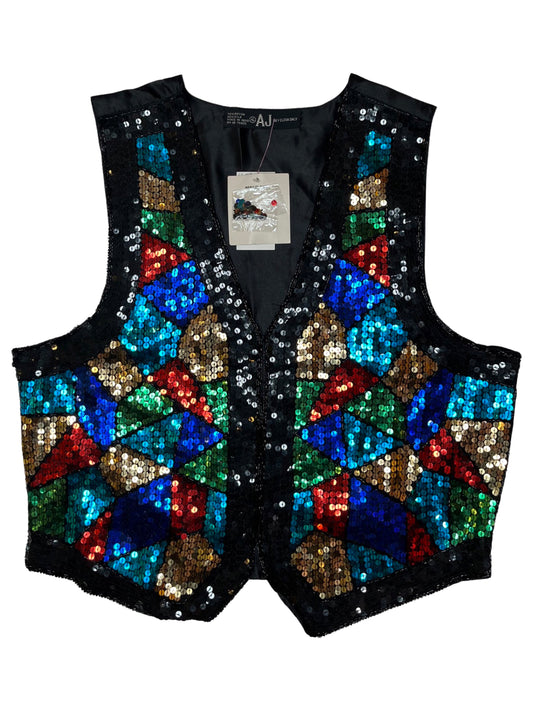 Deadstock Silk Sequin Vest