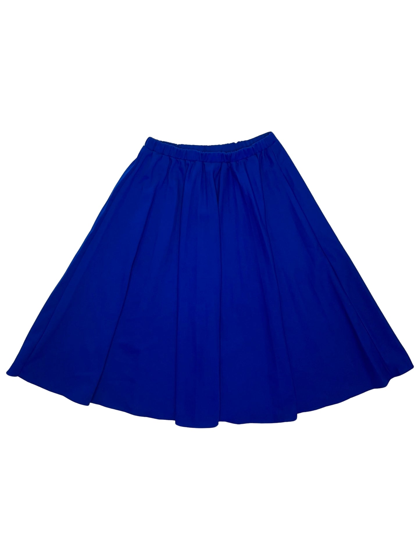Cobalt Blue Pleated Skirt